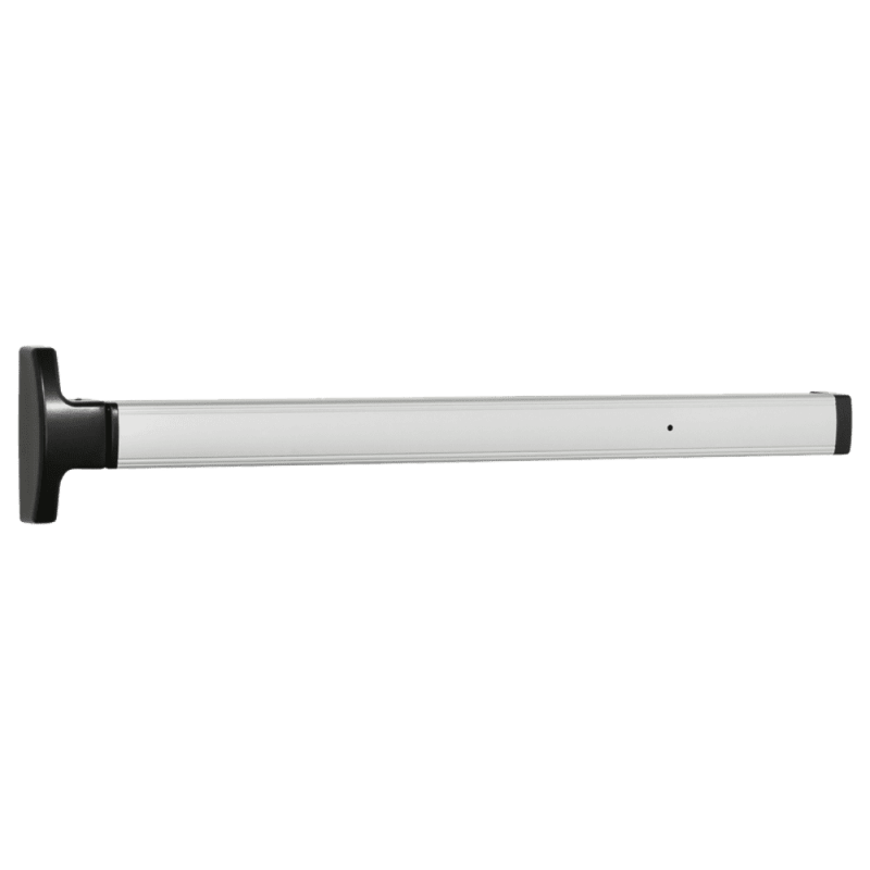 Concealed Vertical Rod Pushpad Exit Device, 42 In., Exit Only, Satin Aluminum Clear Anodized